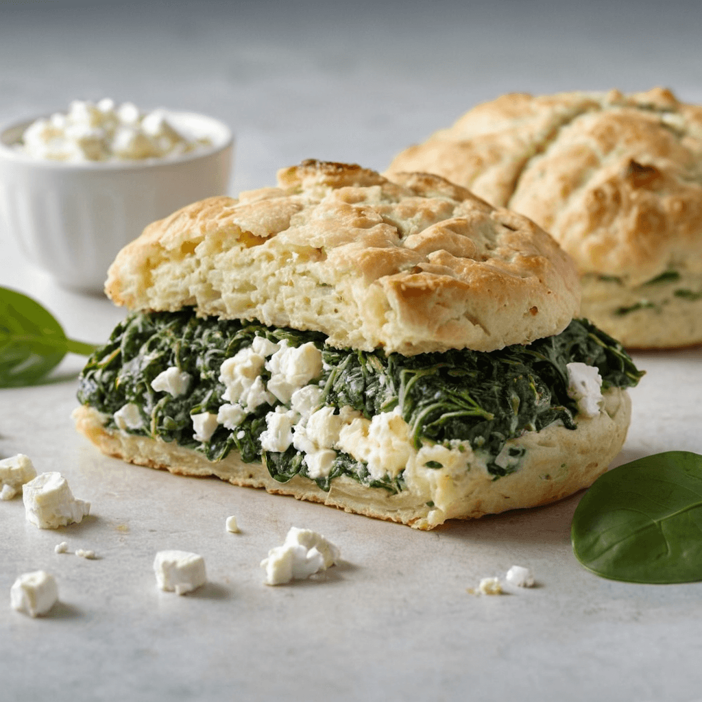 Spinach and Feta Scone